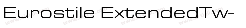 Eurostile ExtendedTw字体转换